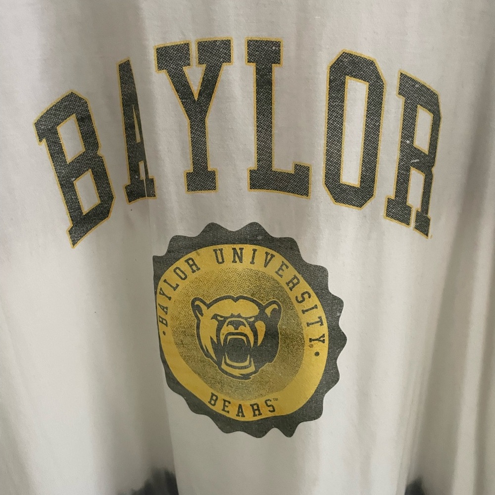Baylor Gray and White Relaxed Long Sleeve T Shirt - Picture 2 of 6
